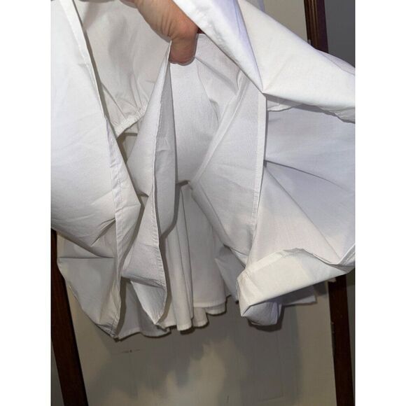 NWT Lovable Cutie White Sleeveless Tiered Midi Dress With Pockets SZ Large - Picture 12 of 15